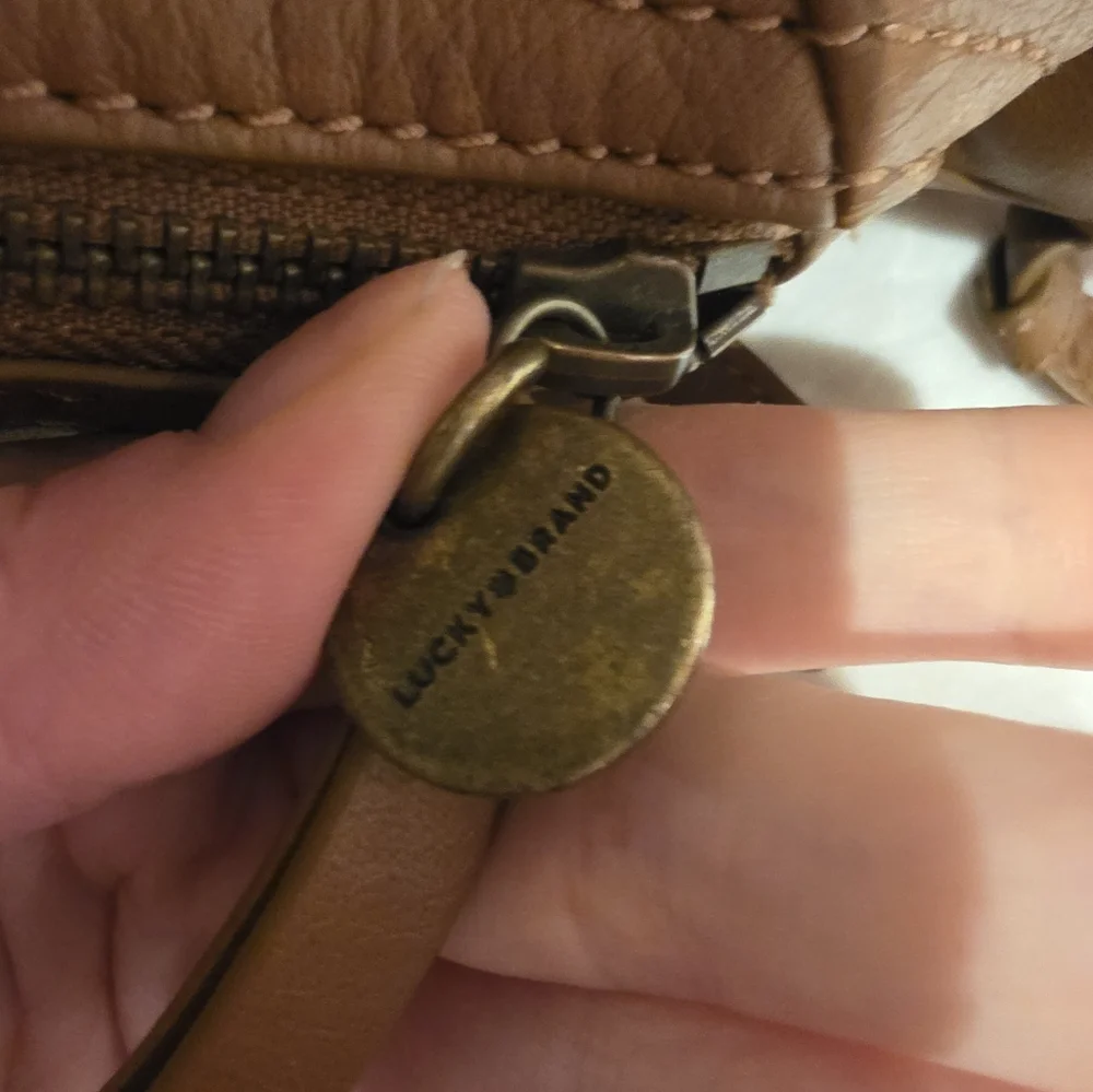Lucky Brand Backpack Brown Leather Backpack - Picture 6 of 7